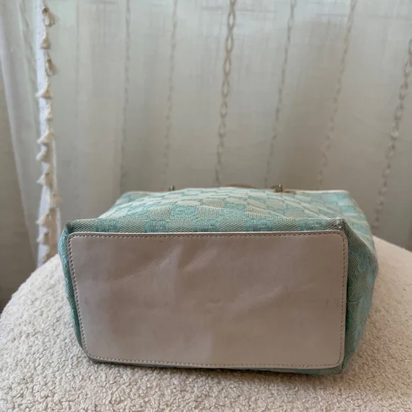 Gucci vintage GG canvas Bucket bag baby blue - Picture 5 of 16